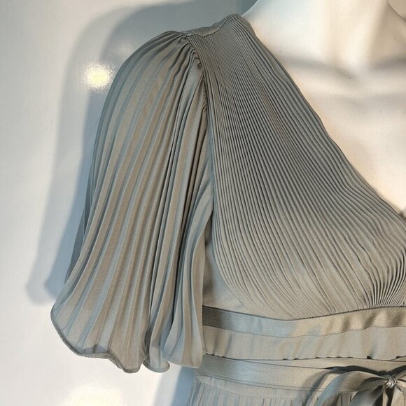 ASOS SZ 10 Grecian Style Formal Bridesmaid Prom Mother of Bride Black Tie Prom - Picture 5 of 9